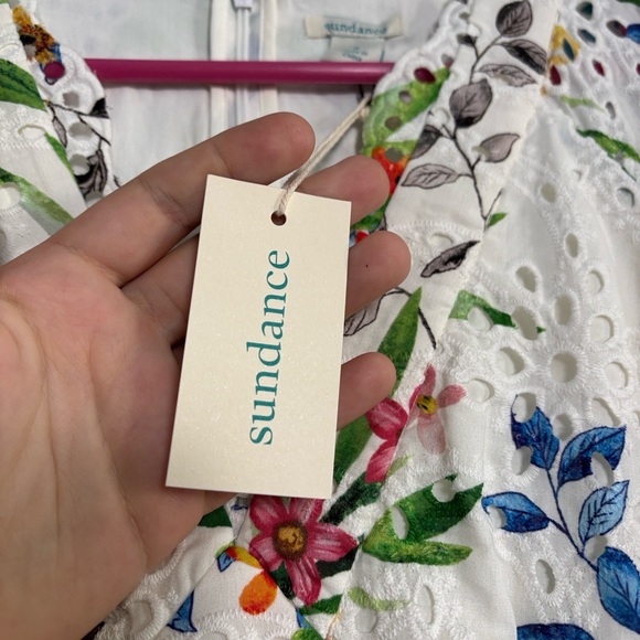 Sundance Camarillo Eyelet Dress Floral Maxi Dress Size 2 - Picture 5 of 9